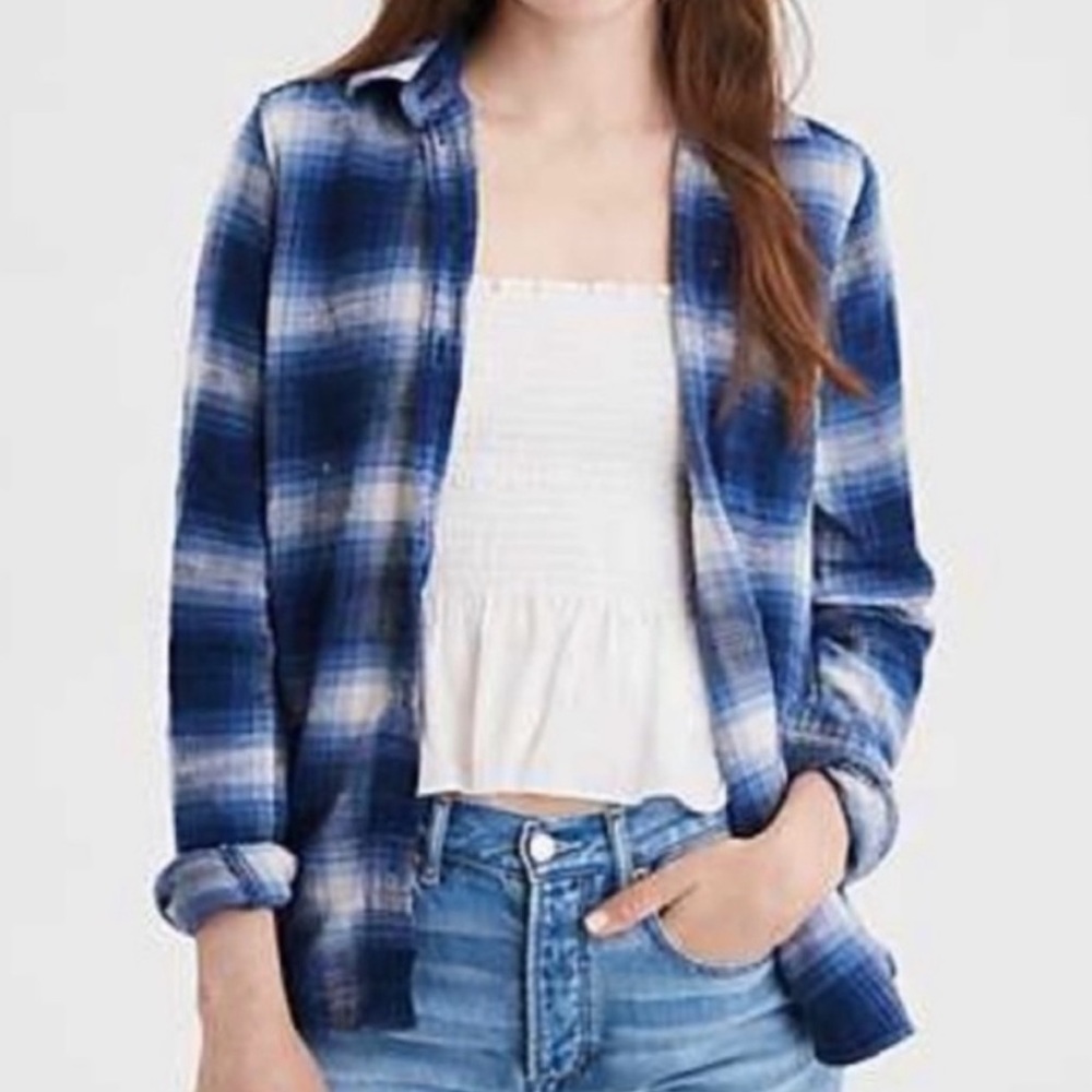 American Eagle Ahh-Mazingly Soft Boyfriend Fit Women’s Flannel (M)